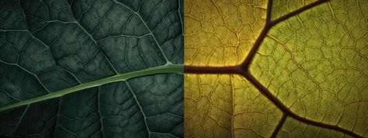 Contrasting leaf textures and patterns photo