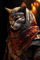 Mysterious feline adventurer photo