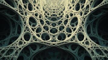 Repeating fractals casting shadows, abstract and mesmerizing composition. Light shadow 3d pattern photo