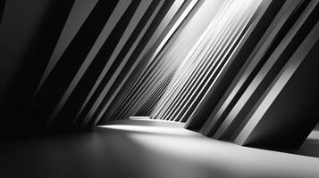 Jagged 3D forms with angular shadows, dynamic and contemporary geometry. Light shadow 3d pattern photo