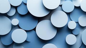 Circular layers casting intricate shadows, modern and dynamic composition. Light shadow 3d pattern photo
