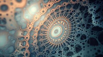 Complex fractal patterns highlighted by light, captivating and artistic. Light shadow 3d pattern photo
