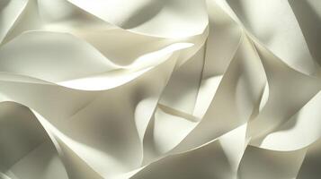 Craftsmanship in folded paper strips, sharp light and dark contrasts. Light shadow 3d pattern photo