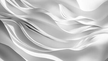 Folded paper strips with intricate shadows, highlighting craftsmanship and texture. Light shadow 3d pattern photo