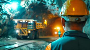 The hard work of a miner is a dangerous job. photo