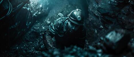 Astronaut on alien planet. photo