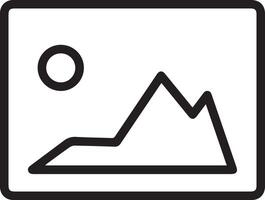 A black and white image of a mountain with a sun vector