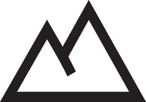 The logo for the mountain range vector