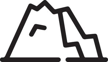 A mountain with a mountain in the background vector