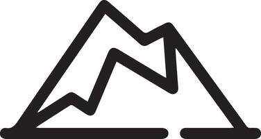 A mountain with a graph on it vector