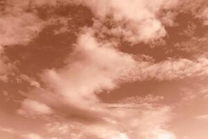 Mocha brown clouds on sky photo