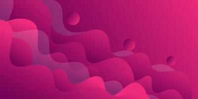 Abstract bright geometric purple wave 3D background. Wave color background with circle pattern design. Fluid shape composition. eps10 vector