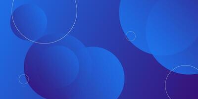 Minimal geometric background. Blue elements with fluid gradient white lines. Dynamic shape composition. eps10 vector