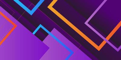 Abstract Purple Shadow Lines Orange Arrows with Empty Space Design Modern Futuristic Background Overlapping Geometric Layers Paper Cut Style with cool orange lines. eps10 vector