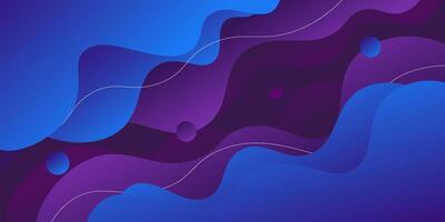 Abstract background of simple color waves with soft blue and purple gradients on a background with simple lines. Eps10 vector