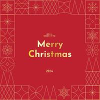 Christmas pattern card template vector
