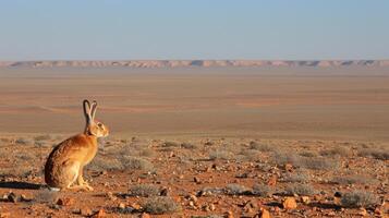 A hare in the desert photo