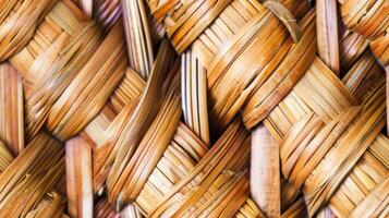 A close up of a woven basket photo