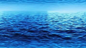Sea water background with waves and sun photo