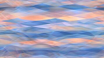 Abstract background with waves and blue and orange colors photo