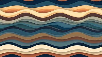 Abstract waves seamless pattern photo