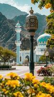 The beautiful mosque in oman photo