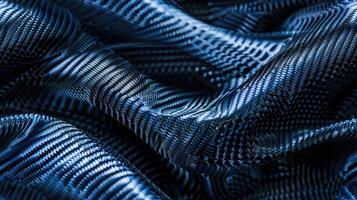 A close up of a blue fabric photo