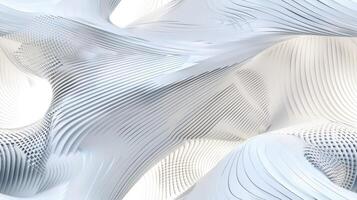 Abstract white and gray waves background photo