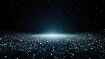 Abstract background with lines and dots photo