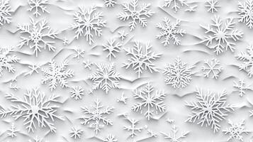 A white background with snowflakes photo