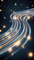 A 3d illustration of a network of wires photo