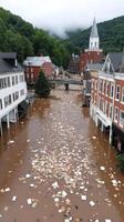 Flooding in the town of pittston, pa photo
