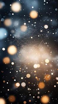 Abstract background with stars and snowflakes photo