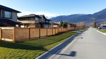 A fence with a lattice pattern photo