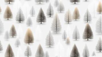 A pattern of trees in white and gray photo