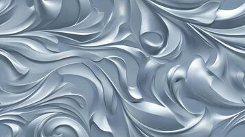 A silver background with swirls and swirls photo