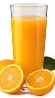 A glass of orange juice photo