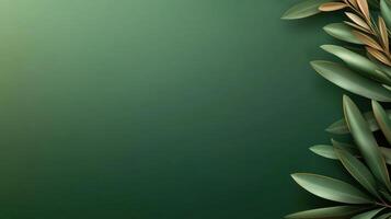 Green background with leaves and branches photo