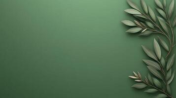 Green background with leaves and branches photo
