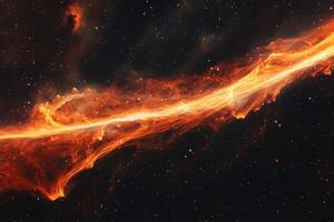 An image of a fiery, glowing space photo