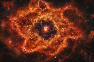 The star cluster nebula in space photo