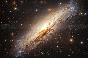 The andromeda galaxy, taken from space photo
