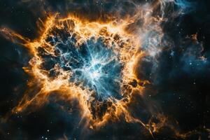 The crab nebula, a star forming region in space photo