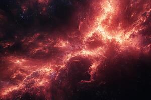 Red nebula wallpaper photo
