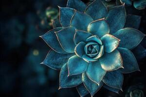 A close-up of a succulent plant with vibrant leaves. photo