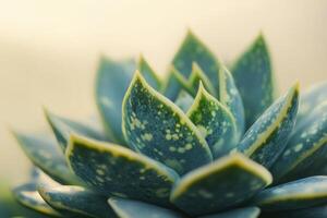 Close-up of a vibrant succulent plant. photo