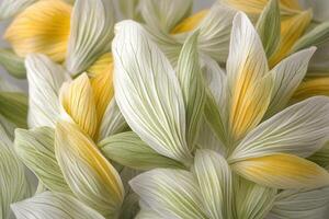 Close-up of intricately designed floral patterns. photo