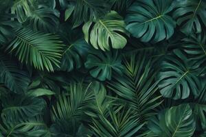 Lush green foliage creating a vibrant natural backdrop. photo