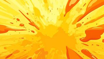 Orange splash background with splashes and splashes photo