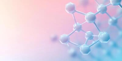 3d rendering of a molecule structure photo